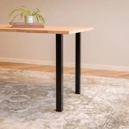 Pack de 4 Patas de Mesa Cuadrada 50x50x870 mm Negro