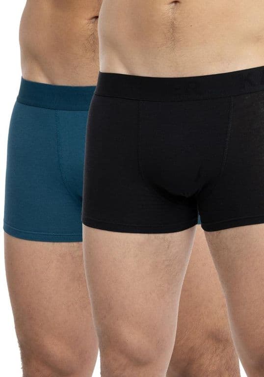 Pack de 2 Boxers Algodon Hombre Negro M