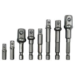 Set 8 Adaptadores HEX a Dados YT-04639 1/4 3/8 1/2