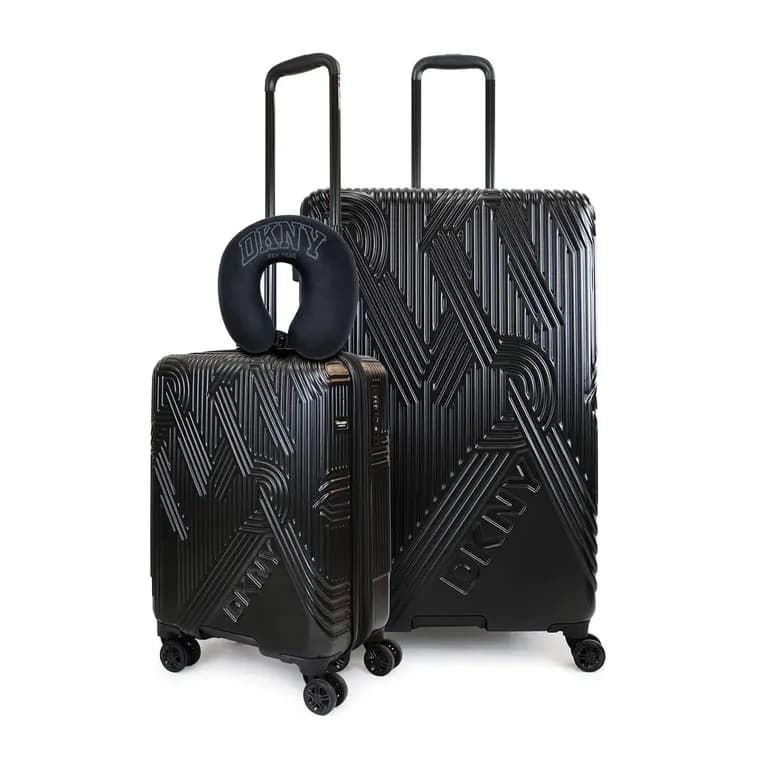 Pack 2 Maleta S+L City Scape + Almohada de Viaje Varsity Negro L
