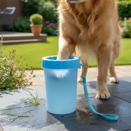 Limpiador de Patas Portatil para Perros Grande - Celeste