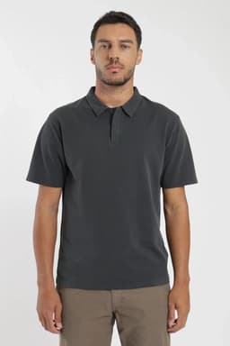 Polera manga corta hombre Valencia Label Grafito L