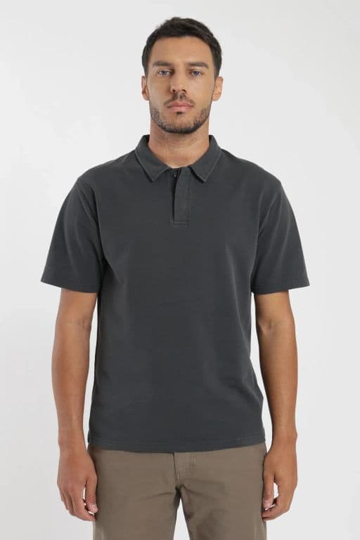 Polera manga corta hombre Valencia Label Grafito L