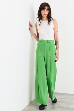 Pantalon Mujer Verde Verde XS