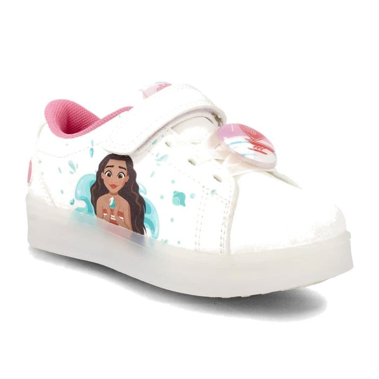 Zapatilla Nina Bubblegummers Moana Blanco Plateado 28