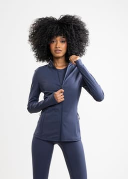 Poleron Deportivo Sunna Dusk CompressFitTM Azul L