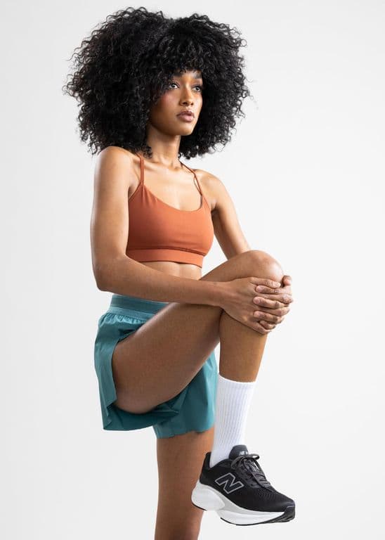 Short de Running Salus Dark Cyan con Calzon Interno Incorporado Verde XS
