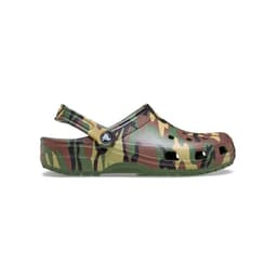 Zueco Unisex Camouflage Clog Verde Blanco 39