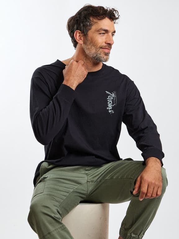 Polera ML Journey Negro Hombre Negro L