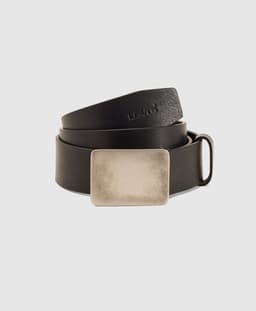 Cinturon Hombre Ryder Plaque Buckle Belt Negro Negro 36