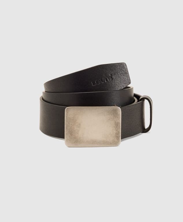Cinturon Hombre Ryder Plaque Buckle Belt Negro Negro 36