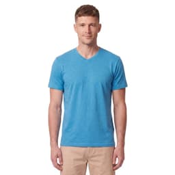 Polera Cuello V Hombre Azul XL