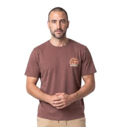 Polera Estampado Espalda Hombre Palo Rosa S