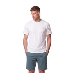 Polera Estampado Espalda Hombre Blanco L
