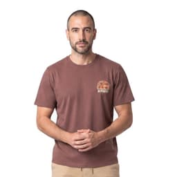 Polera Estampado Espalda Hombre Palo Rosa 2XL