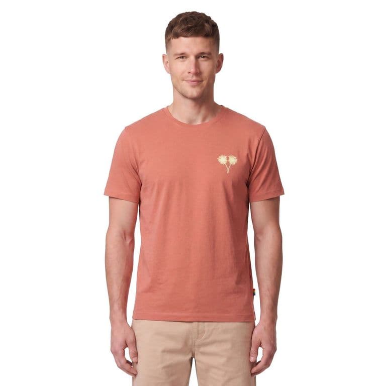 Polera Estampado Espalda Hombre Coral M