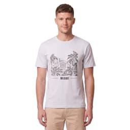 Polera Estampado Frontal Hombre Lila S