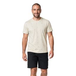 Polera Estampada Total Hombre Beige L