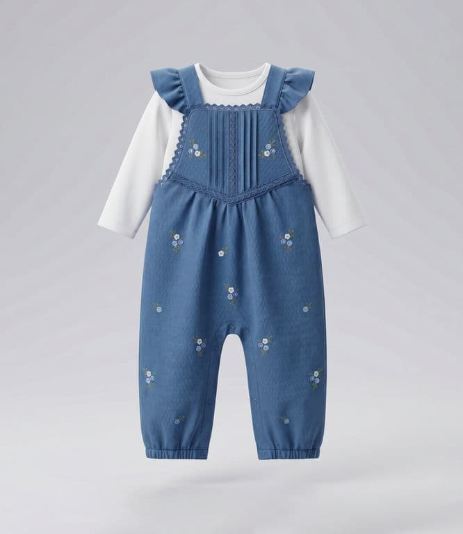 Jardinera recien nacida L13181270109 denim azul Denim 6 MESES