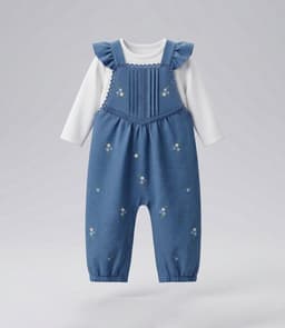 Jardinera recien nacida L13181270109 denim azul Denim 9 MESES