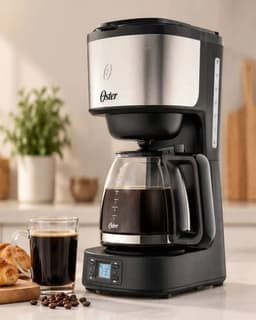 Cafetera Programable 8 Tazas Acero Inoxidable Oster