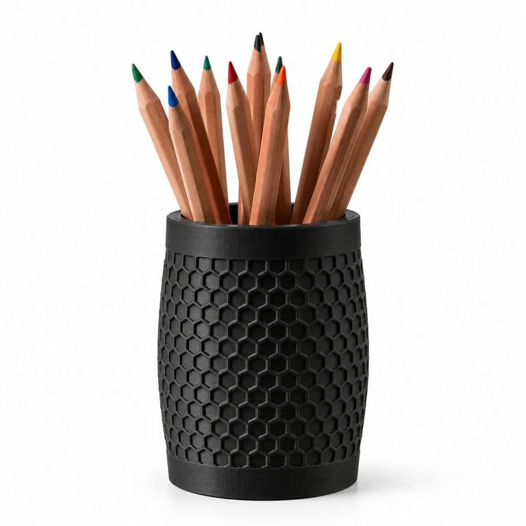 Portalapices Hexagonal Organizador De Escritorio Moderno