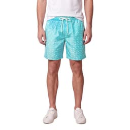 Traje de Bano estampado Celeste 2XL