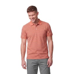 Polera Pique Rayas Hombre Coral L