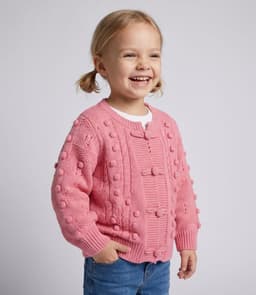 Chaleco bebe cardigan L12061270178 coral Coral 6 MESES