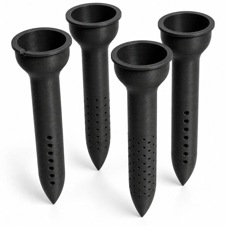 Punta de Riego para Plantas 3D - Pack 4 Unidades Negro