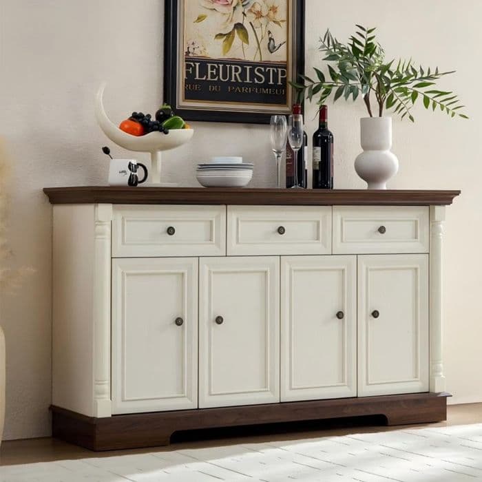 Buffet Gabinete Old Black Color 1,4 m
