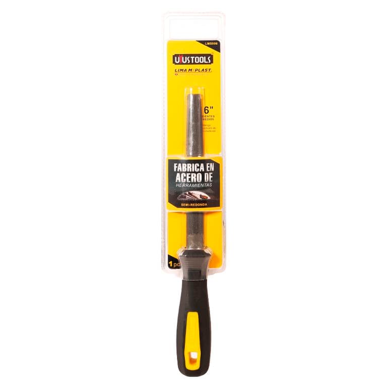 LIMA MEDIA CANA FINA 6" MGO PLASTICO UYUSTOOLS