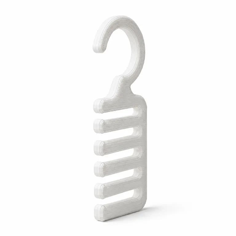 Perchero Organizador Para Cinturones, Correas Y Accesorios Blanco