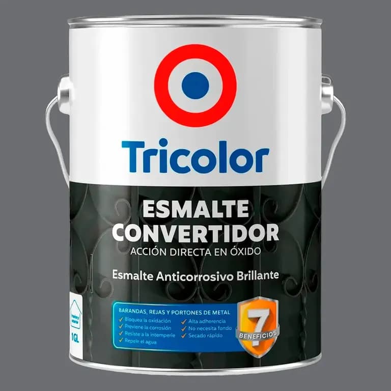 Anticorrosivo-Esmalte 7 beneficios gris 1gl
