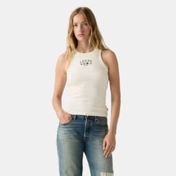 Polera Mujer Gr Hayes Racer Tank Crema Beige XL