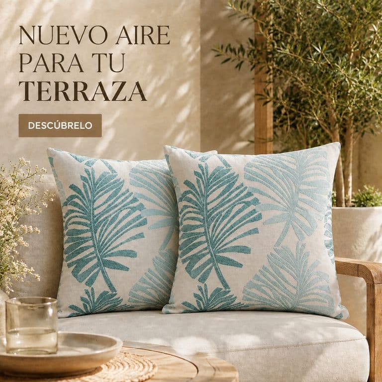 Fundas para cojin Elengantes Desing Hojas Verde - Pack 2
