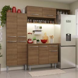 Kit Muebles de Cocina Emilly 229 cm 18 Marron 229x44x210 cm