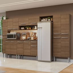 Kit Muebles de Cocina Emilly 325 cm 07 Marron 325x44x186 cm