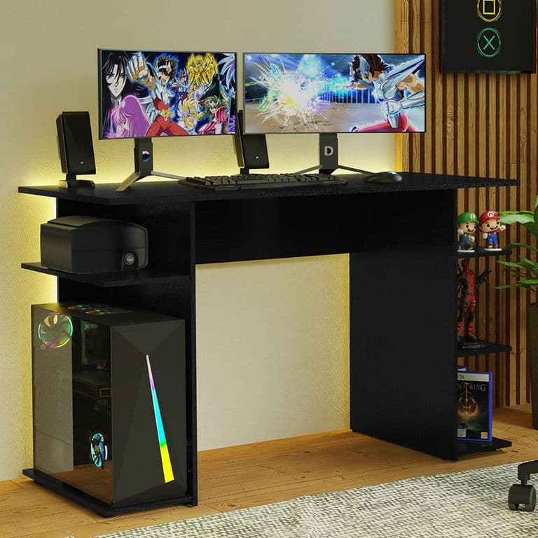 Escritorio Gamer 9424 120 cm Negro 120x54x76 cm