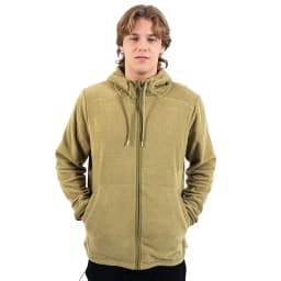 Poleron Hoodie Micropolar Hombre Valle De La Luna Beige S