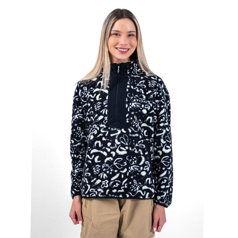 Polar Estampado Mujer San Pedro Negro S