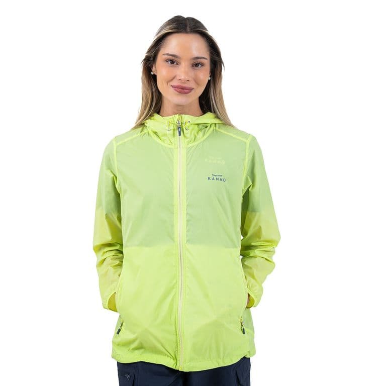 Cortavientos Ripstop Ultraliviano Mujer Caleu Verde Claro M