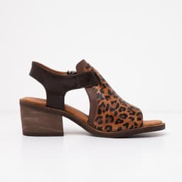 Sandalia Mujer / Guanay Leopardo Cafe Cafe 38