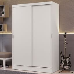 Closet Luke 2 Puertas Correderas Blanco 119x54x183 cm