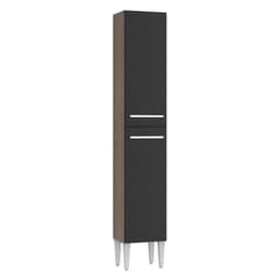 Despensa de Cocina Emilly 32 cm 2 Puertas Marron/Negro 32x27x186 cm