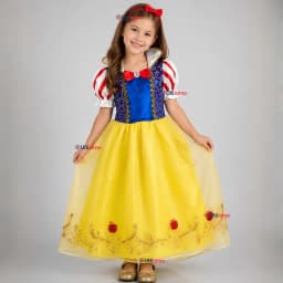 Disfraz Princesa Blancanieves Con Cintillo Nina Multicolor 9