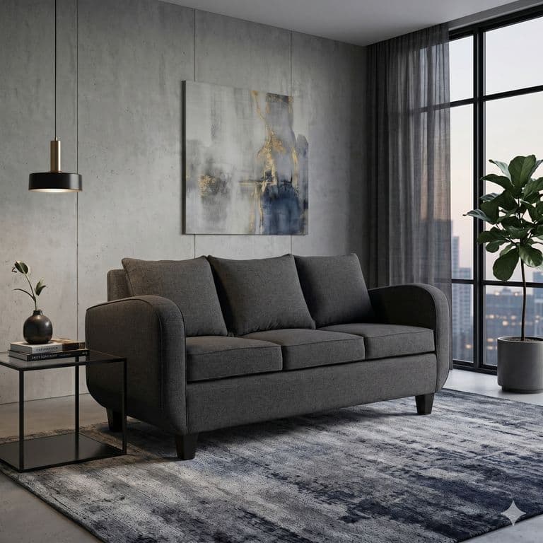 SOFA 3 CUERPOS CRONOS Negro