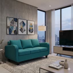 SOFA 3 CUERPOS CRONOS Turquesa