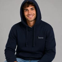 Poleron Canguro Hombre Ninos modelo Louis Azul Marino S