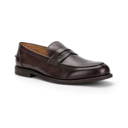 Mocasines Formales Hombre Penny Loafer Cuero Cafe Oscuro Lark Cafe 44